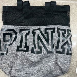 Pink brand tote bag